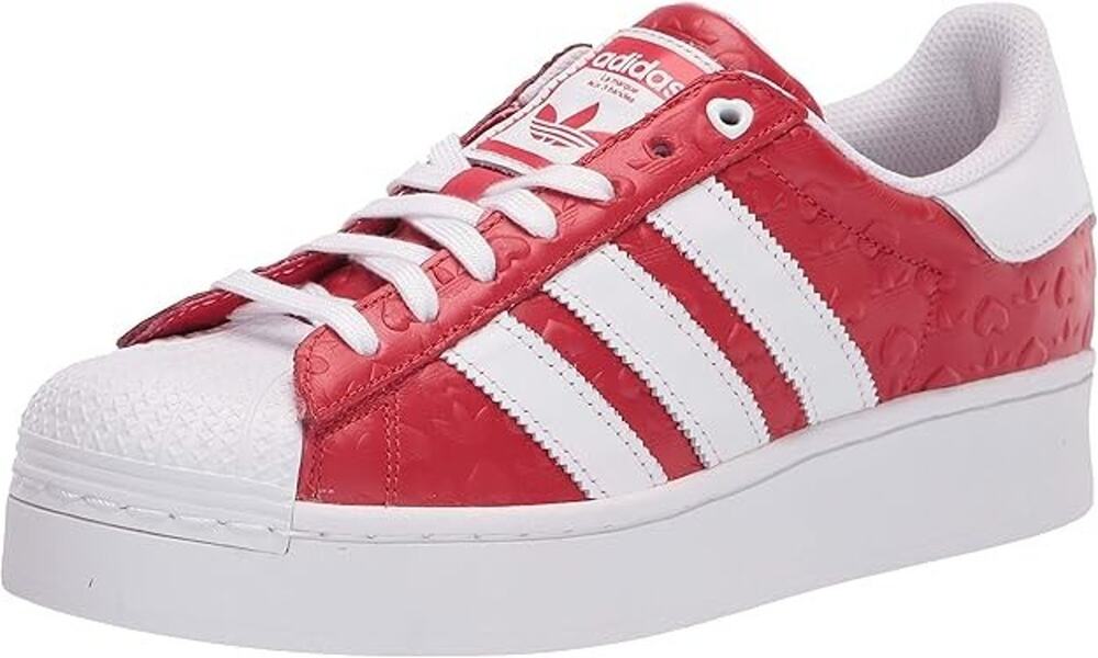 Adidas Superstar Bold W FZ1836 Womens 10.5 Red Heart Platform Shoes NIB